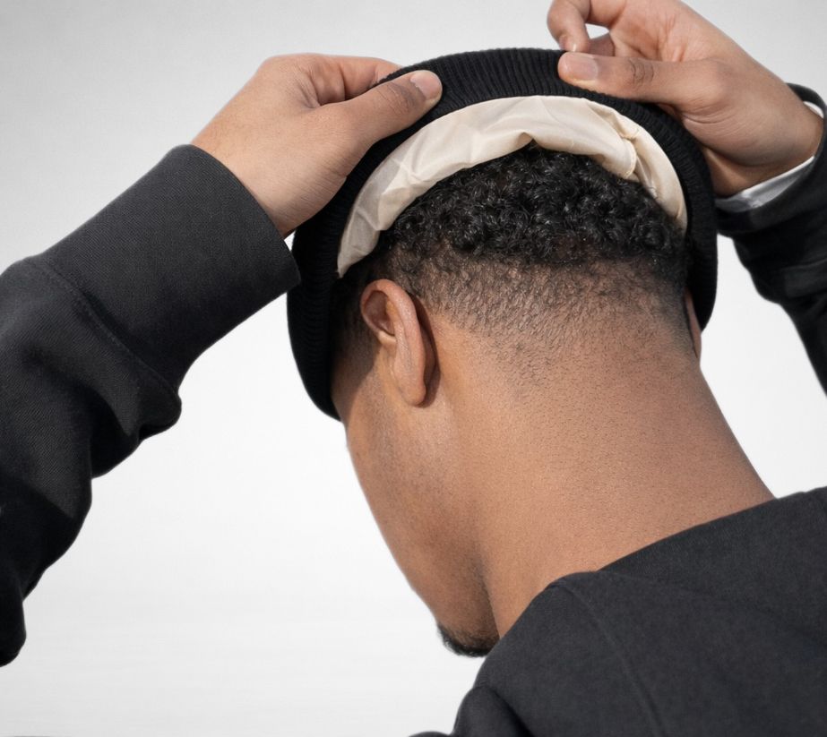 Bonnet doublé de satin